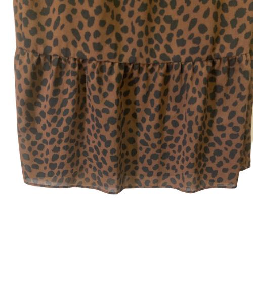 Hysteric Glamour（ヒステリックグラマー）Hysteric Glamour (ヒステリックグラマー) CHEETAH柄 キャミソールワンピース ブラウン サイズ:SIZE Freeの古着・服飾アイテム