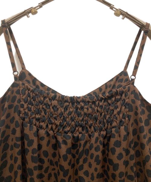 Hysteric Glamour（ヒステリックグラマー）Hysteric Glamour (ヒステリックグラマー) CHEETAH柄 キャミソールワンピース ブラウン サイズ:SIZE Freeの古着・服飾アイテム