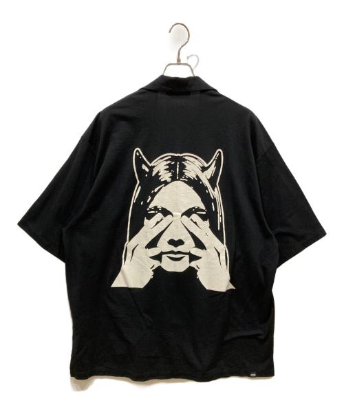Hysteric Glamour（ヒステリックグラマー）Hysteric Glamour (ヒステリックグラマー) SEE NO EVIL シャツ ブラック サイズ:XLの古着・服飾アイテム