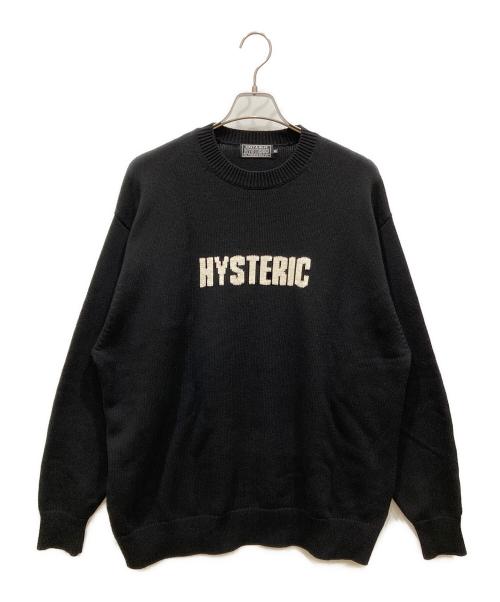 Hysteric Glamour（ヒステリックグラマー）Hysteric Glamour (ヒステリックグラマー) ]THE BAD GIRLS編込 セーター ブラック サイズ:SIZE XLの古着・服飾アイテム