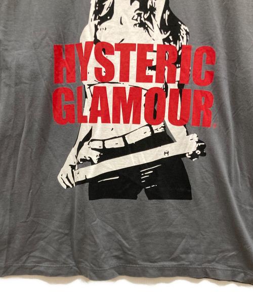 Hysteric Glamour（ヒステリックグラマー）Hysteric Glamour (ヒステリックグラマー) LIGHT MY FIRE オーバーサイズTシャツ グレー サイズ:SIZE Free 未使用品の古着・服飾アイテム