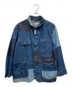 Engineered Garmentsエンジニアドガーメンツ）の古着「Denim Pathcwork Coverall Jacket」｜インディゴ