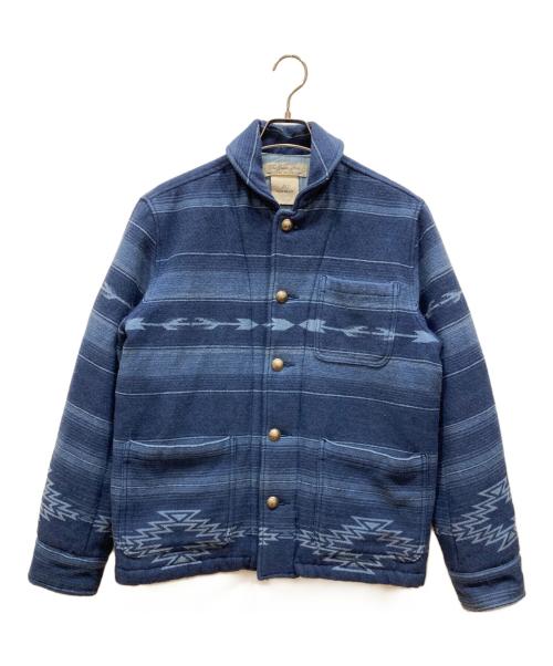 REMI RELIEF（レミレリーフ）REMI RELIEF (レミレリーフ) インディゴ染ネイティブ柄ジャケット インディゴ サイズ:SIZE Sの古着・服飾アイテム