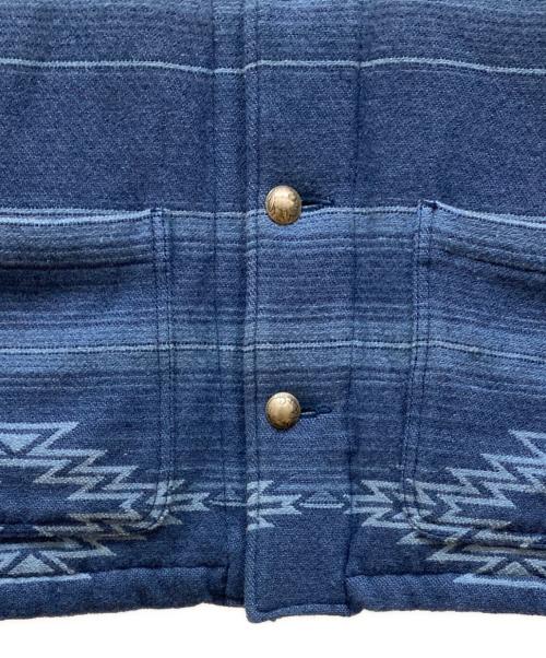 REMI RELIEF（レミレリーフ）REMI RELIEF (レミレリーフ) インディゴ染ネイティブ柄ジャケット インディゴ サイズ:SIZE Sの古着・服飾アイテム