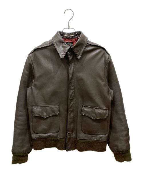Willis & Geiger（ウィリスアンドガイガー）Willis & Geiger (ウィリスアンドガイガー) A-2レザージャケット ブラウン サイズ:SIZE 38の古着・服飾アイテム