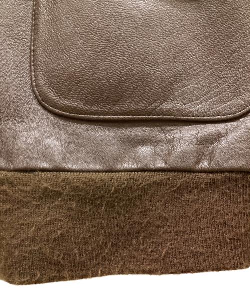 Willis & Geiger（ウィリスアンドガイガー）Willis & Geiger (ウィリスアンドガイガー) A-2レザージャケット ブラウン サイズ:SIZE 38の古着・服飾アイテム