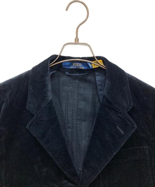 POLO RALPH LAUREN（ポロ・ラルフローレン）POLO RALPH LAUREN (ポロ・ラルフローレン) 3Bコーデュロイテーラードジャケット ネイビー サイズ:SIZE Sの古着・服飾アイテム