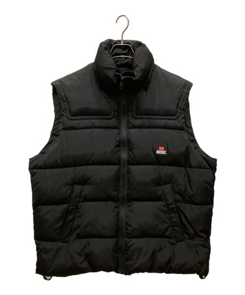 DIESEL（ディーゼル）DIESEL (ディーゼル) ウィンタージャケットベスト ブラック サイズ:-の古着・服飾アイテム