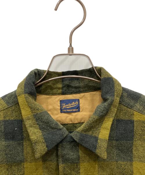 TENDERLOIN（テンダーロイン）TENDERLOIN (テンダーロイン) バッファローチェック ネルシャツ グリーン サイズ:XSの古着・服飾アイテム