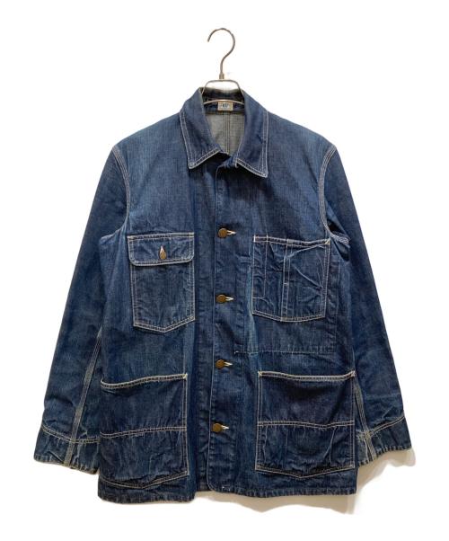 DUBBLE WORKS（ダブルワークス）DUBBLE WORKS (ダブルワークス) デニムカバーオール インディゴ サイズ:40の古着・服飾アイテム