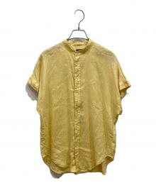 POLO RALPH LAUREN（ポロ・ラルフローレン）の古着「リネンショートスリーブシャツ」｜イエロー