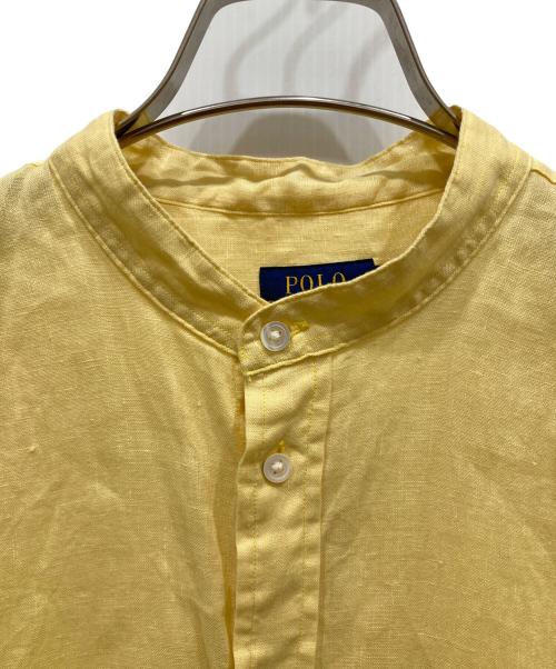 POLO RALPH LAUREN（ポロ・ラルフローレン）POLO RALPH LAUREN (ポロ・ラルフローレン) リネンショートスリーブシャツ イエロー サイズ:SIZE 2の古着・服飾アイテム