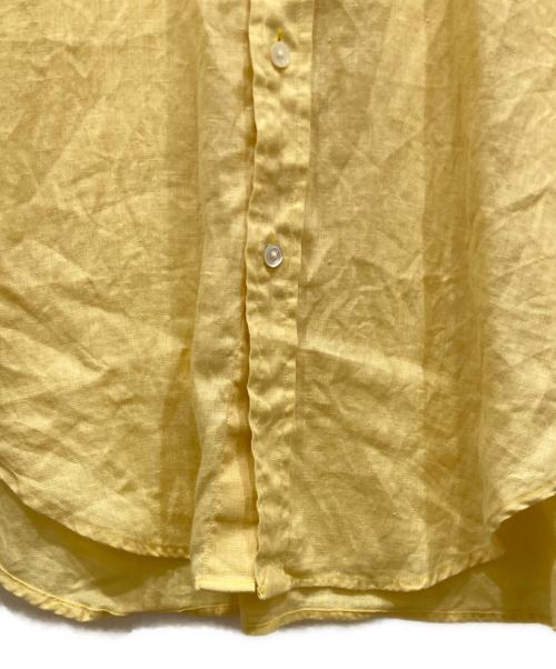 POLO RALPH LAUREN（ポロ・ラルフローレン）POLO RALPH LAUREN (ポロ・ラルフローレン) リネンショートスリーブシャツ イエロー サイズ:SIZE 2の古着・服飾アイテム