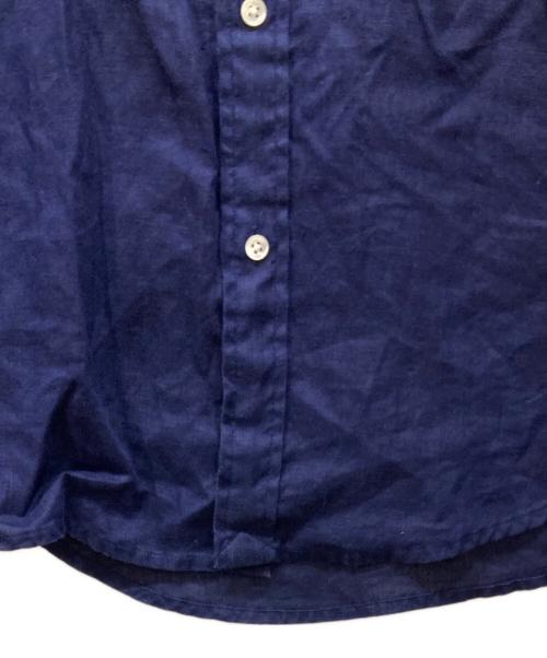 POLO RALPH LAUREN（ポロ・ラルフローレン）POLO RALPH LAUREN (ポロ・ラルフローレン) リラックスフィットリネンシャツ ネイビー サイズ:SIZE Mの古着・服飾アイテム