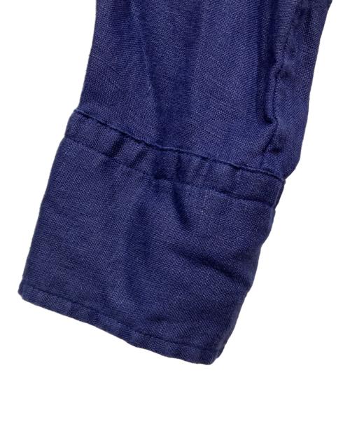 POLO RALPH LAUREN（ポロ・ラルフローレン）POLO RALPH LAUREN (ポロ・ラルフローレン) リラックスフィットリネンシャツ ネイビー サイズ:SIZE Mの古着・服飾アイテム