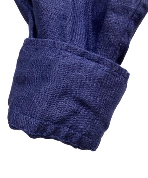 POLO RALPH LAUREN（ポロ・ラルフローレン）POLO RALPH LAUREN (ポロ・ラルフローレン) リラックスフィットリネンシャツ ネイビー サイズ:SIZE Mの古着・服飾アイテム