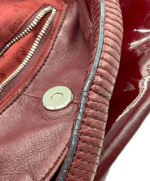 LOEWE（ロエベ）LOEWE (ロエベ) エナメルハンドバッグ ワインレッドの古着・服飾アイテム