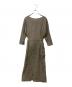 evam eva (エヴァムエヴァ) linen cotton one-piece ブラウン サイズ:SIZE M：9000円