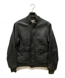 Andfamilys Co.（アンドファミリーズ）の古着「レザーフライトジャケット」｜ブラック