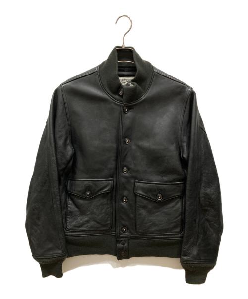 Andfamilys Co.（アンドファミリーズ）Andfamilys Co. (アンドファミリーズ) レザーフライトジャケット ブラック サイズ:40の古着・服飾アイテム