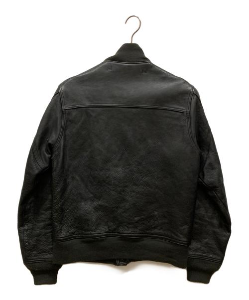 Andfamilys Co.（アンドファミリーズ）Andfamilys Co. (アンドファミリーズ) レザーフライトジャケット ブラック サイズ:40の古着・服飾アイテム