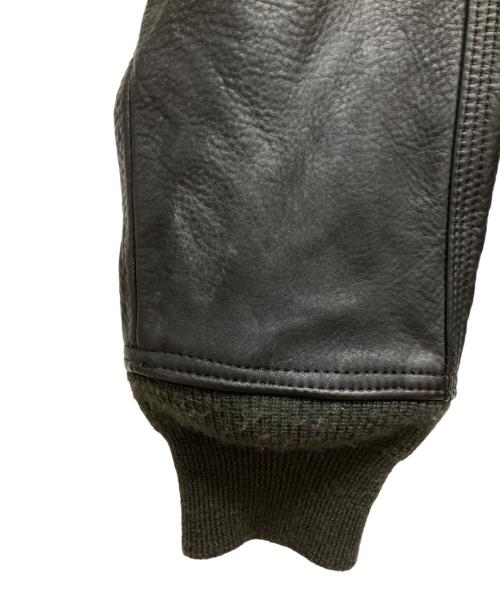 Andfamilys Co.（アンドファミリーズ）Andfamilys Co. (アンドファミリーズ) レザーフライトジャケット ブラック サイズ:40の古着・服飾アイテム