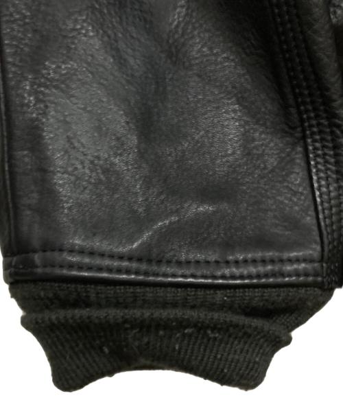Andfamilys Co.（アンドファミリーズ）Andfamilys Co. (アンドファミリーズ) レザーフライトジャケット ブラック サイズ:40の古着・服飾アイテム