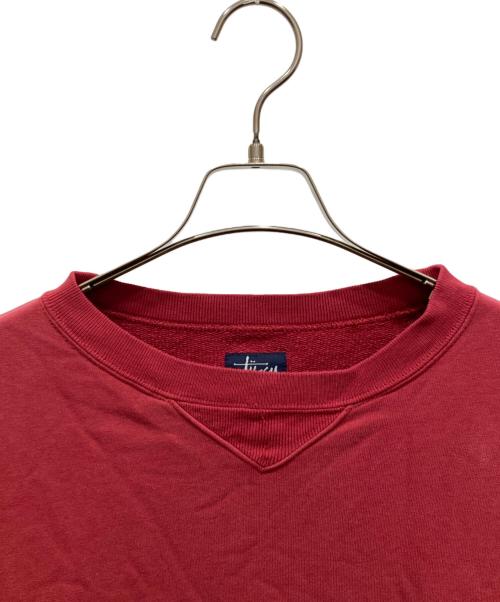 stussy（ステューシー）stussy (ステューシー) 裾刺繍スウェット レッド サイズ:XLの古着・服飾アイテム