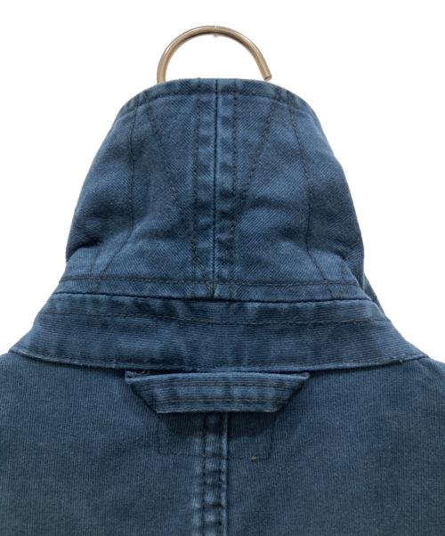 BLUE BLUE（ブルーブルー）BLUE BLUE (ブルーブルー) ジャーマンクロスモーターサイクルコート ネイビー サイズ:SIZE 3の古着・服飾アイテム