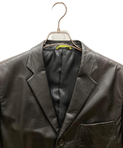 PAUL SMITH（ポールスミス）Paul Smith (ポールスミス) レザー3Bジャケット ブラック サイズ:Ⅿの古着・服飾アイテム