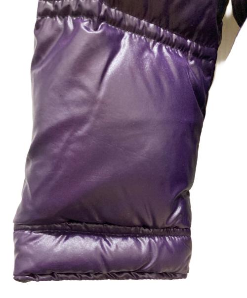BURBERRY BLACK LABEL（バーバリーブラックレーベル）BURBERRY BLACK LABEL (バーバリーブラックレーベル) フォックスファー付ダウンジャケット パープル サイズ:Ⅿの古着・服飾アイテム