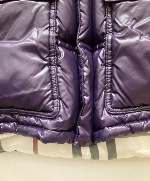 BURBERRY BLACK LABEL（バーバリーブラックレーベル）BURBERRY BLACK LABEL (バーバリーブラックレーベル) フォックスファー付ダウンジャケット パープル サイズ:Ⅿの古着・服飾アイテム