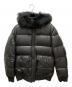 BURBERRY BLACK LABEL（バーバリーブラックレーベル）の古着「リバーシブルホワイトグースダウンジャケット」｜ブラック