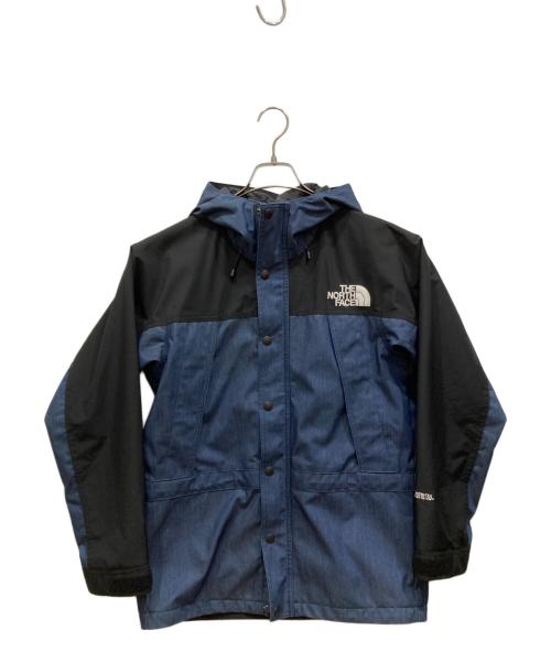 THE NORTH FACE（ザ ノース フェイス）THE NORTH FACE (ザ ノース フェイス) MOUNTAIN LIGHT DENIM JACKET ブルー×ブラック サイズ:Sの古着・服飾アイテム