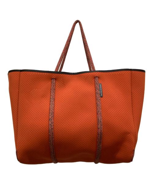 STATE OF ESCAPE（ステイトオブエスケープ）STATE OF ESCAPE (ステイトオブエスケープ) ESCAPE CARRYALLトートバッグ オレンジ×ブラックの古着・服飾アイテム