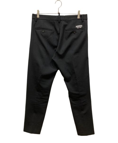 DSQUARED2（ディースクエアード）DSQUARED2 (ディースクエアード) 1 PLEAT AVIATOR PANT ブラック サイズ:48の古着・服飾アイテム
