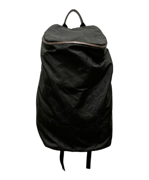 GUCCI（グッチ）GUCCI (グッチ) GGナイロンバックパック ブラックの古着・服飾アイテム