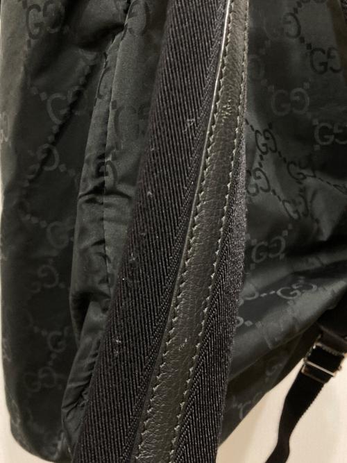 GUCCI（グッチ）GUCCI (グッチ) GGナイロンバックパック ブラックの古着・服飾アイテム