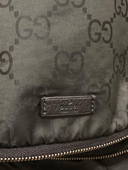 GUCCI（グッチ）GUCCI (グッチ) GGナイロンバックパック ブラックの古着・服飾アイテム