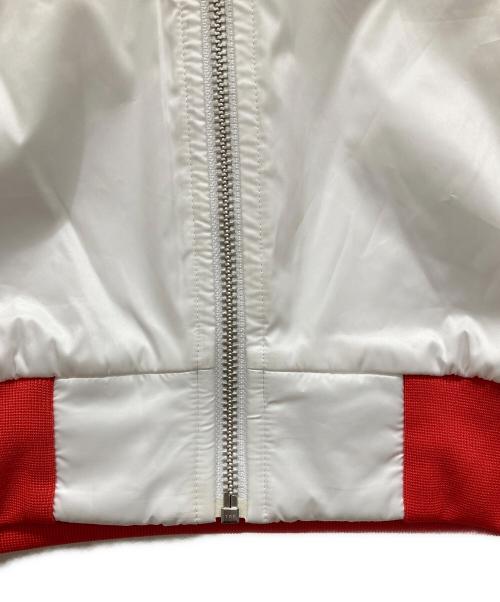 adidas（アディダス）adidas (アディダス) ナイロントラックジャケット ホワイト×オレンジ サイズ:SIZE Mの古着・服飾アイテム