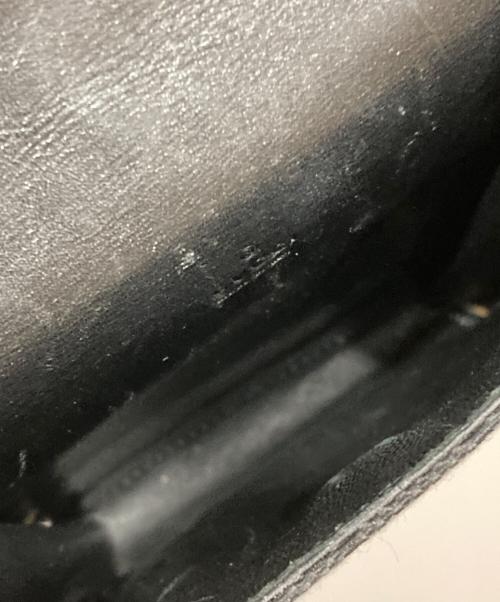 GUCCI（グッチ）GUCCI (グッチ) GGキャンバスフラップショルダーポーチ ブラックの古着・服飾アイテム