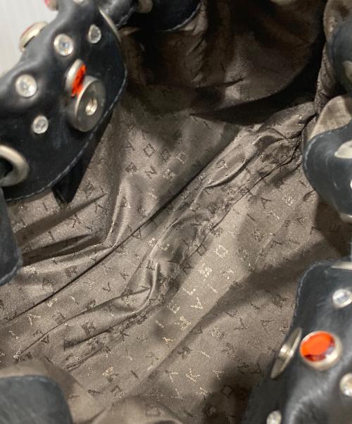 SONIA RYKIEL（ソニア リキエル）SONIA RYKIEL (ソニア リキエル) ビジューハンドバッグ ブラックの古着・服飾アイテム