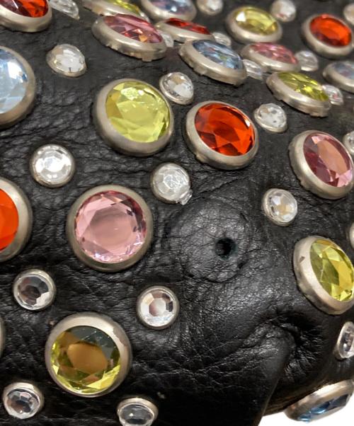 SONIA RYKIEL（ソニア リキエル）SONIA RYKIEL (ソニア リキエル) ビジューハンドバッグ ブラックの古着・服飾アイテム