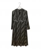 Nobleノーブル）の古着「アソートドットプリントナローリボンワンピース」｜ブラック