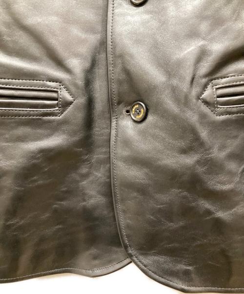 SIMONS SHANGHAI（シモンズシャンハイ）SIMONS SHANGHAI (シモンズシャンハイ) レザーカーコート ブラック サイズ:SIZE Lの古着・服飾アイテム