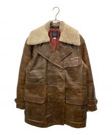 MEN'S BIGI（メンズビギ）の古着「Pコート」｜ブラウン