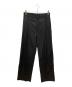 fit MIHARA YASUHIRO（フィット ミハラヤスヒロ）の古着「【FIT】ワイドタックトラウザーズ/Wide Tack Trousers」｜ブラック