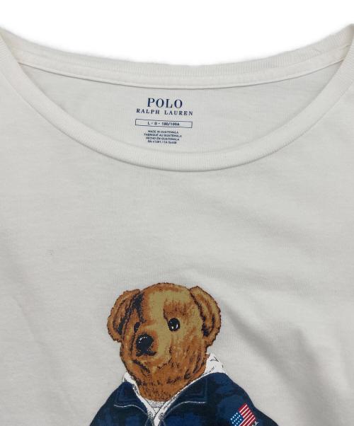 POLO RALPH LAUREN（ポロ・ラルフローレン）POLO RALPH LAUREN (ポロ・ラルフローレン) ポロベアプリントTシャツ ホワイト サイズ:Lの古着・服飾アイテム