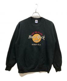 JERZEES×Hard Rock cafe（ジャージーズ×ハードロックカフェ）の古着「クルーネックスウェット」｜ブラック