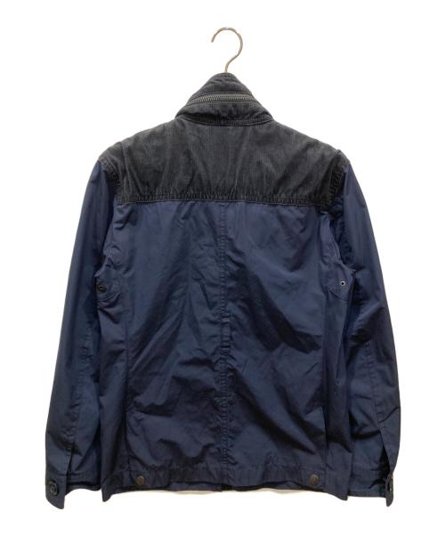 BURBERRY BLACK LABEL（バーバリーブラックレーベル）BURBERRY BLACK LABEL (バーバリーブラックレーベル) ジップジャケット ネイビー×ブラック サイズ:SIZE Lの古着・服飾アイテム